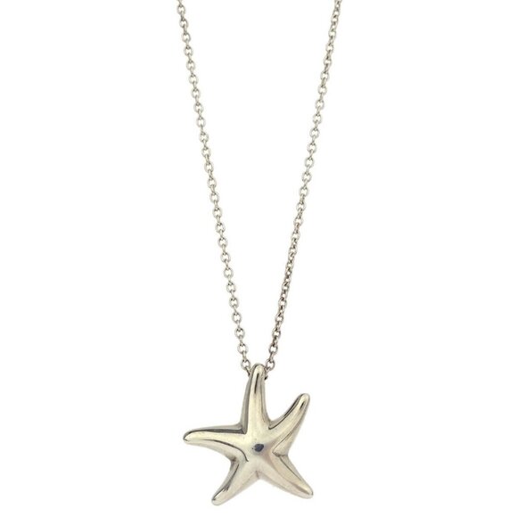 Tiffany & Co. Starfish Pendant Necklace 925 Silver 176580 - Picture 5 of 10